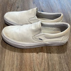 Vans | White Slip On Woman Size 9